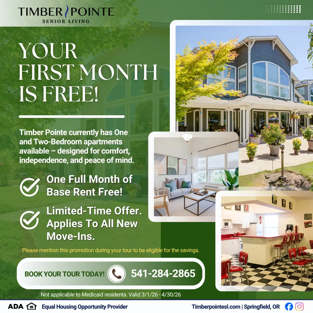 Timber Pointe first month free