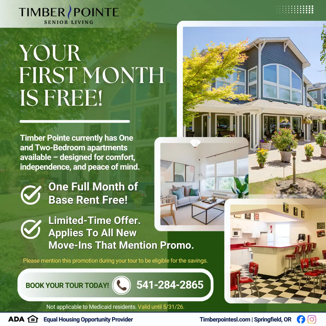 Timber Pointe first month free